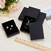 Paper Jewelry Set Gift Packing Boxes with Lid CON-WH0095-221-4