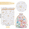 50Pcs Gold Stamping Moon & Star Organza Drawstring Gift Storage Bags OP-BBC0001-03C-01-2