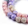 Spray Painted Resin Beads Strands X-RESI-N027-02A-3