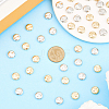 200Pcs 2 Colors CCB Plastic Beads CCB-PA0001-19-4