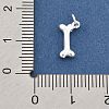 925 Sterling Silver Charms with 925 Stamp and Jump Rings STER-S007-01B-S-3