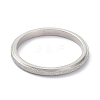 Non-Tarnish 2mm Matte Plain Dome Finger Ring for Girl Women RJEW-C012-01D-P-1