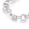 Tarnish Resistant 304 Stainless Steel Rolo Chain Bracelets BJEW-P237-19P-2