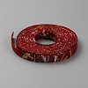 5M Japanese Printed Bird Cotton Ribbons OCOR-WH0089-25A-05-2