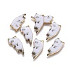 Alloy Enamel Kitten Pendants LS-ENAM-E347-01G-2