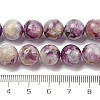 Natural Lepidolite/Purple Mica Stone Beads Strands G-G160-A01-02-5