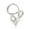 304 Stainless Steel Open Cuff Ring for Women X-RJEW-M025-02P-4