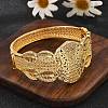 Brass Bangles for Women BJEW-D313-05G-1
