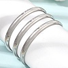 30MM 304 Stainless Steel 3-Strand Cuff Bangles for Women SA-CBA37BC-25P-1
