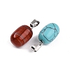 Natural & Synthetic Mixed Stone Pendants X-G-N344-10P-2