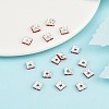 Brass Rhinestone Spacer Beads RSB072-08S-4