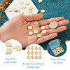 24Pcs 12 Style Brass Charms KK-TA0001-09-5