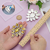 2Pcs Glass Rhinestone Cabochons RGLA-FG0001-28S-05-3