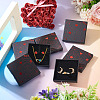 5Pcs Hot Stamping Planet Cardboard Jewelry Packaging Boxes CON-TA0001-44D-7