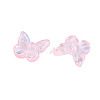 Electroplate Transparent Glass Beads EGLA-N057-03C-3