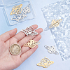 8Pcs 4 Style 201 Stainless Steel Pendants STAS-DC0001-54-3