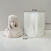 Greek Goddess Food Grade Silicone Bust Portrait Candle Molds PW-WG93932-01-1