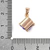Brass Micro Pave Cubic Zirconia Pendants KK-E795-29KCG-05-3
