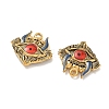 304 Stainless Steel Enamel Pendants STAS-L316-11G-2