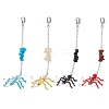 Ant Glass Seed Beaded Pendants Decoration HJEW-MZ00146-2