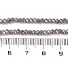 Baking Electroplate Glass Beads Strands X-DGLA-A039-J2MM-B06-4