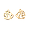 201 Stainless Steel Pendants STAS-I199-D01-G-1