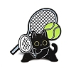 Cat with Tennis Sport Enamel Pins JEWB-I052-05EB-03-1
