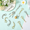 20Pcs 4 Styles Zinc Alloy Swivel Clasps FIND-SP0004-23-3