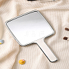 ABS Plastic & Glass Square Shaped Makeup Mirror AJEW-WH0314-906-3