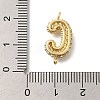 Brass Micro Pave Cubic Zirconia Links KK-I717-04C-3