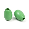 Spray Painted Wood European Beads WOOD-F017-10E-2