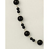 Handmade Round Glass Pearl Beads Chains for Necklaces Bracelets Making AJEW-JB00055-03-1