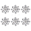 6Pcs Glass Cabochons GLAA-FG0001-31-1