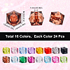 384Pcs 16 Colors Transparent Acrylic Beads TACR-SC0001-37-2