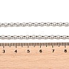4MM 304 Stainless Steel Rolo Chain Necklaces for Men Women NJEW-H093-07A-P-4