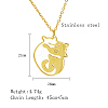 Stainless Steel Pendant Necklaces ZE1785-1-2