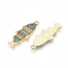 Alloy Enamel Pendants FIND-C037-16G-09-1-2