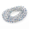 Electroplate Glass Beads Strands X-EGLA-S001-1-2