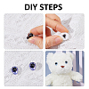 1 Bag Plastic Safety Craft Eye Sets DIY-FH0010-70C-5