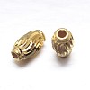 Real 18K Gold Plated Oval 925 Sterling Silver Beads STER-M101-08-7x4mm-1