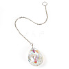 1Pc Transparent Glass Hanging Suncatchers AJEW-TADJ0001-02C-2