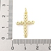 Rack Plating Brass Micro Pave Clear Cubic Zirconia Pendants KK-Q814-09G-3