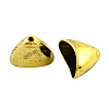 Tibetan Style Alloy Triangle Apetalous Bead Cones TIBE-5212-AG-FF-1