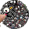 50Pcs Animal Skull Theme PVC Self Adhesive Cartoon Stickers STIC-G001-08-1
