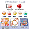 30Pcs 5 Colors Handmade Lampwork Beads LAMP-TA0001-51-4