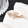 Brass Cuff Open Rings RJEW-D344-03G-3