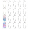 20Pcs Alloy Open Back Bezel Pendants FIND-CA0011-50S-1