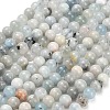 Natural Aquamarine Beads Strands G-F591-29A-6mm-02-2