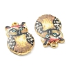 Printed Alloy Pendants ENAM-D051-16G-02-3