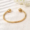 304 Stainless Steel Cuff Bangles BJEW-P387-02G-2